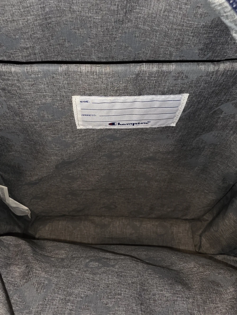 Champion Navy and Red Canvas Backpack